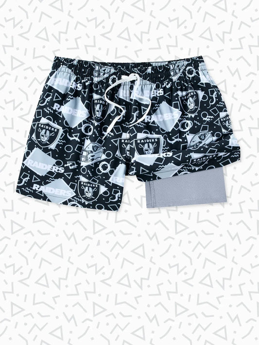 The Raiders Game Day Fit 5.5" (Classic Lined Swim) - Image 1 - Chubbies Shorts