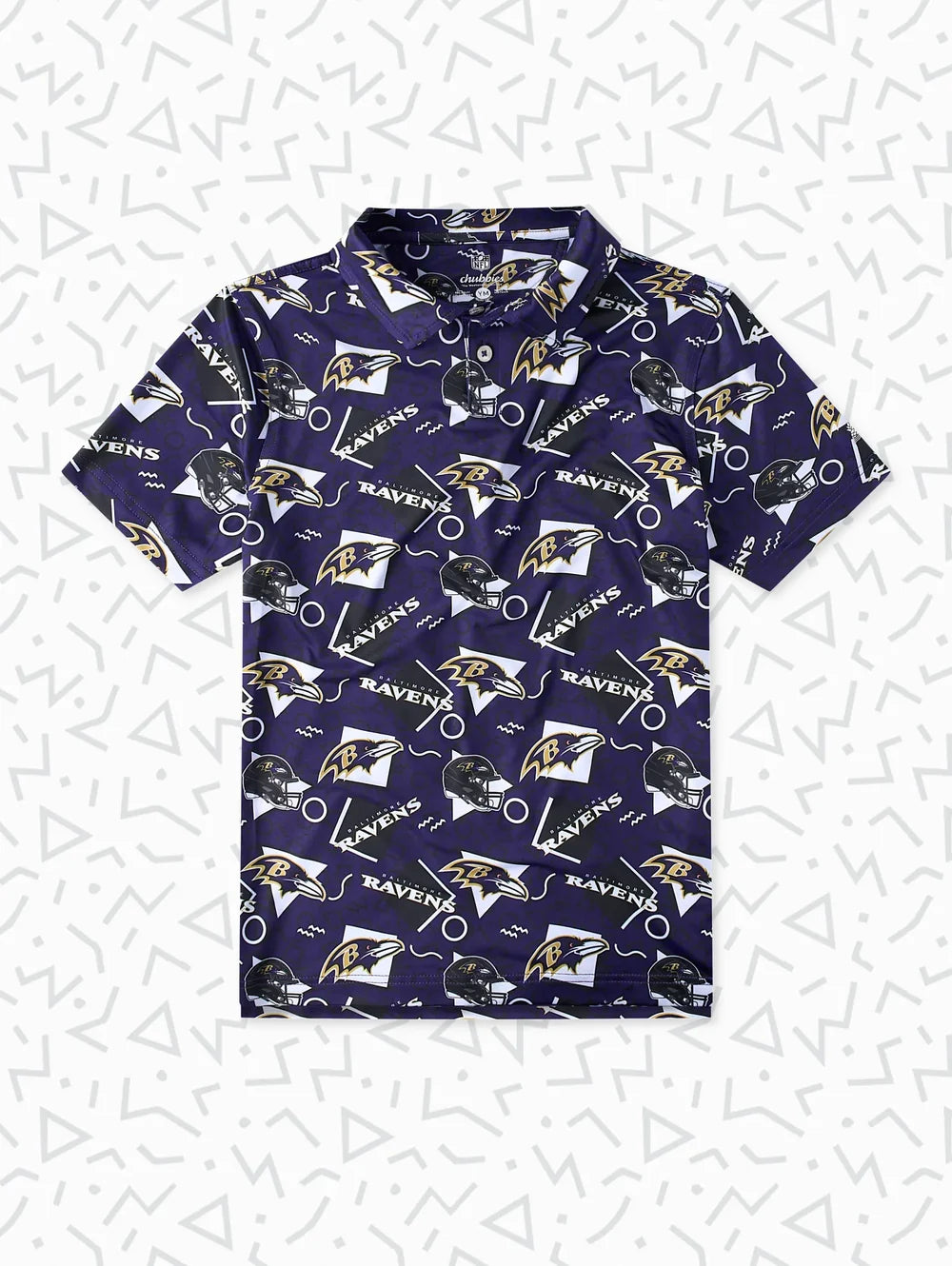 The Ravens Game Day Fit (Boys Performance Polo) - Image 1 - Chubbies Shorts