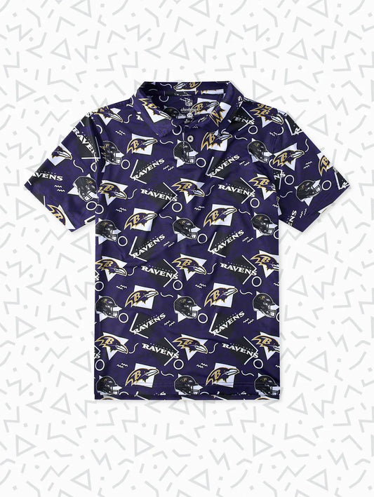 The Ravens Game Day Fit (Boys Performance Polo) - Image 1 - Chubbies Shorts
