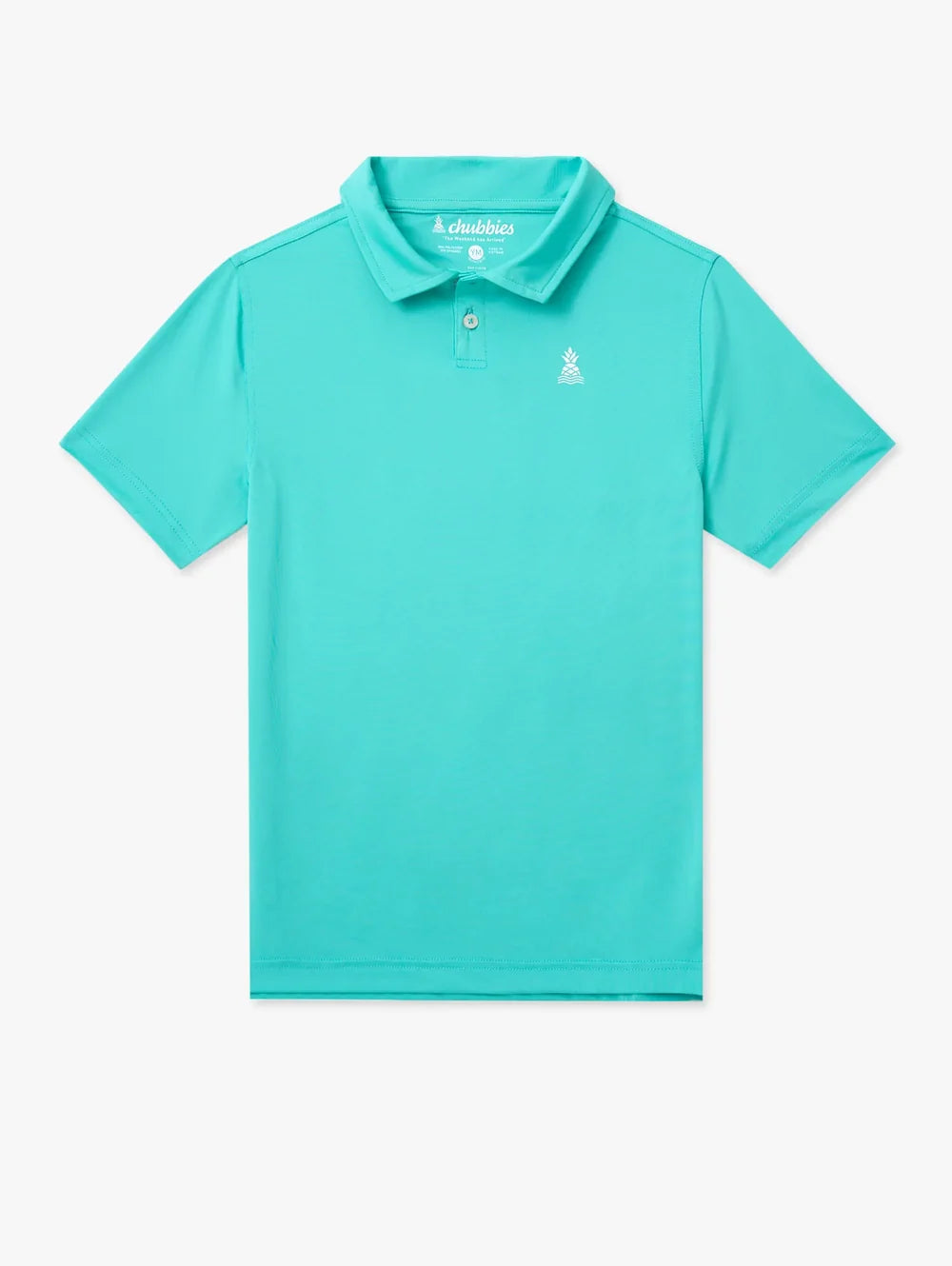 The Real Teal (Boys Performance Polo) - Image 1 - Chubbies Shorts
