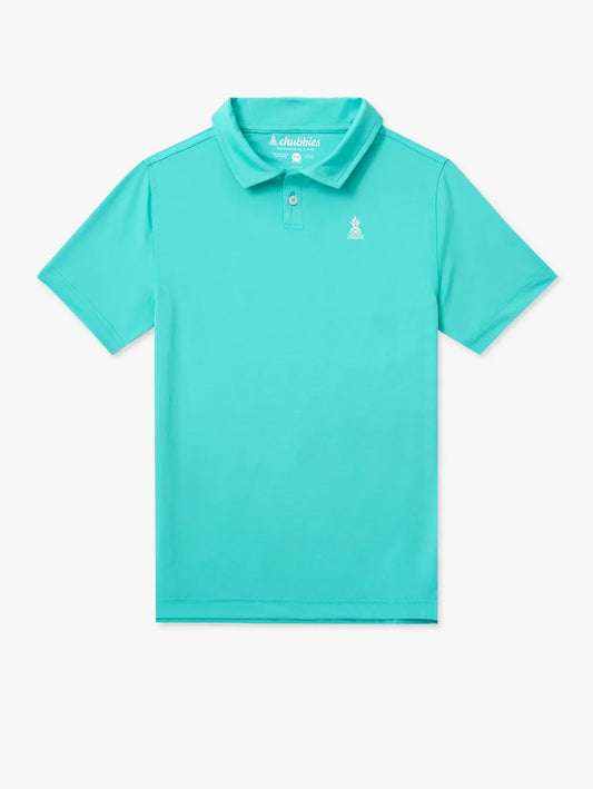 The Real Teal (Boys Performance Polo) - Image 1 - Chubbies Shorts