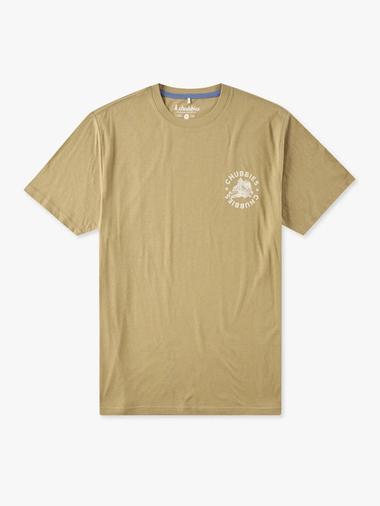 The Rough n' Tumble (Non Pocket Graphic Tee) - Brown - Image 1 - Chubbies Shorts