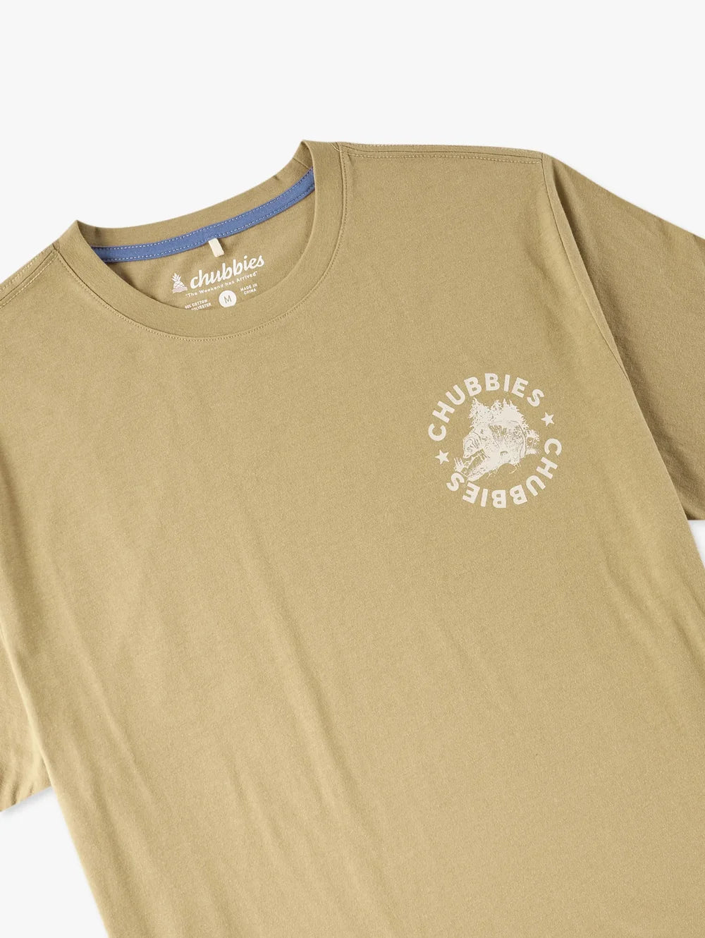 The Rough n' Tumble (Non Pocket Graphic Tee) - Brown - Image 3 - Chubbies Shorts