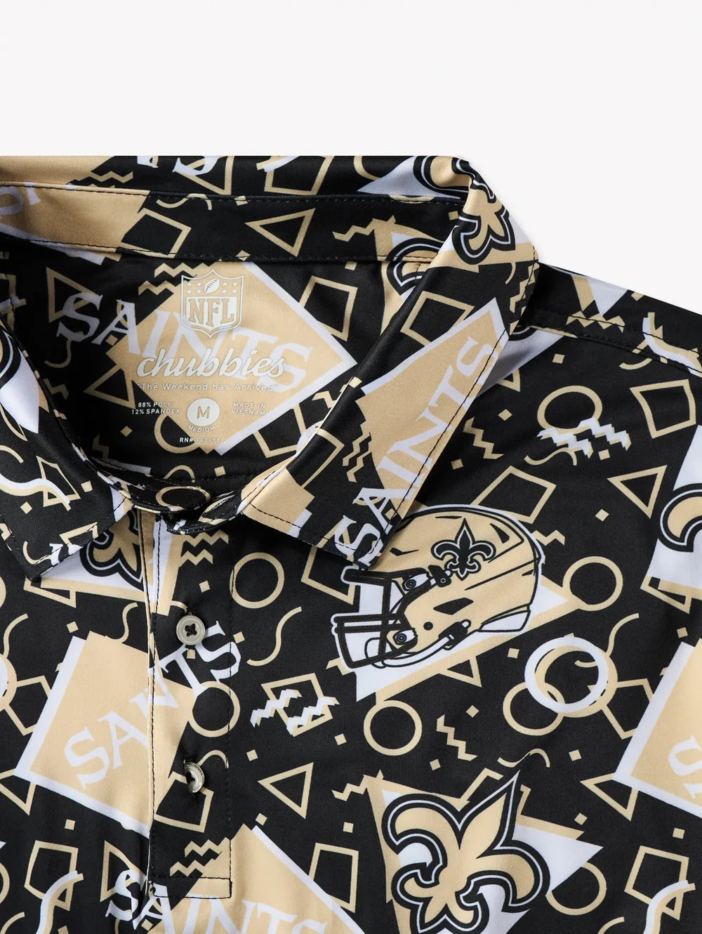 The Saints Game Day Fit (Performance Polo) - Image 2 - Chubbies Shorts