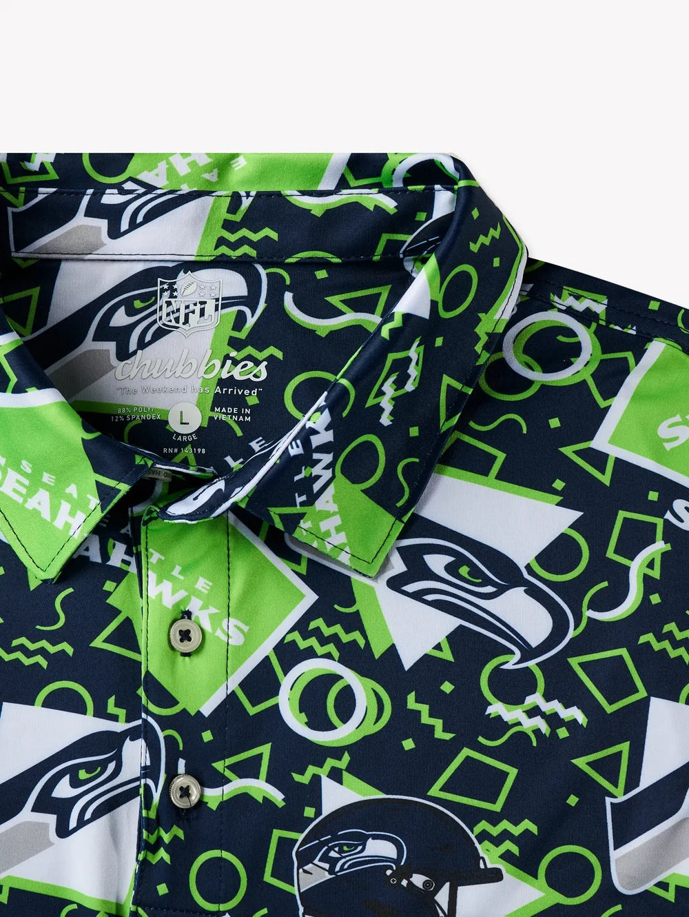 The Seahawks Game Day Fit (Performance Polo) - Image 2 - Chubbies Shorts
