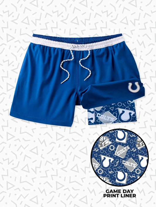 The Secret Colts 5.5" (Classic Lined Swim Trunks) - Image 1 - Chubbies Shorts