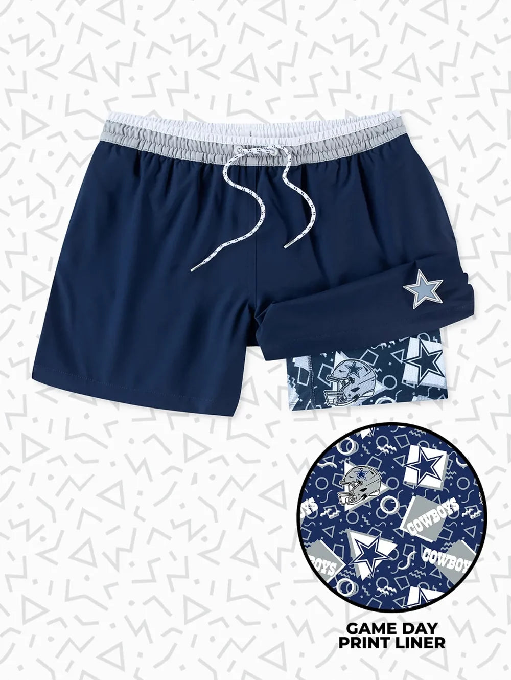 The Secret Cowboys 5.5" (Classic Lined Swim Trunks) - Image 1 - Chubbies Shorts