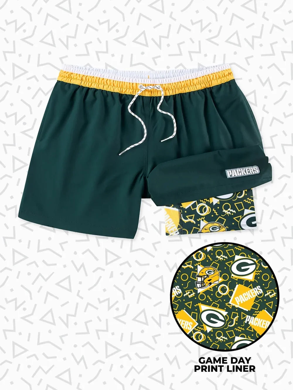 The Secret Packers 5.5" (Classic Lined Swim Trunks) - Image 1 - Chubbies Shorts