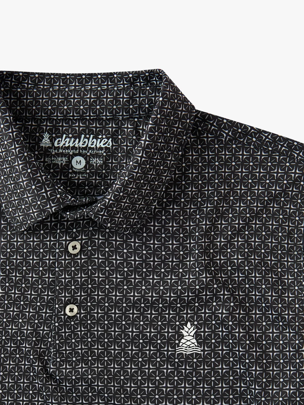The Sundial- Black (Range Polo) - Image 2 - Chubbies Shorts