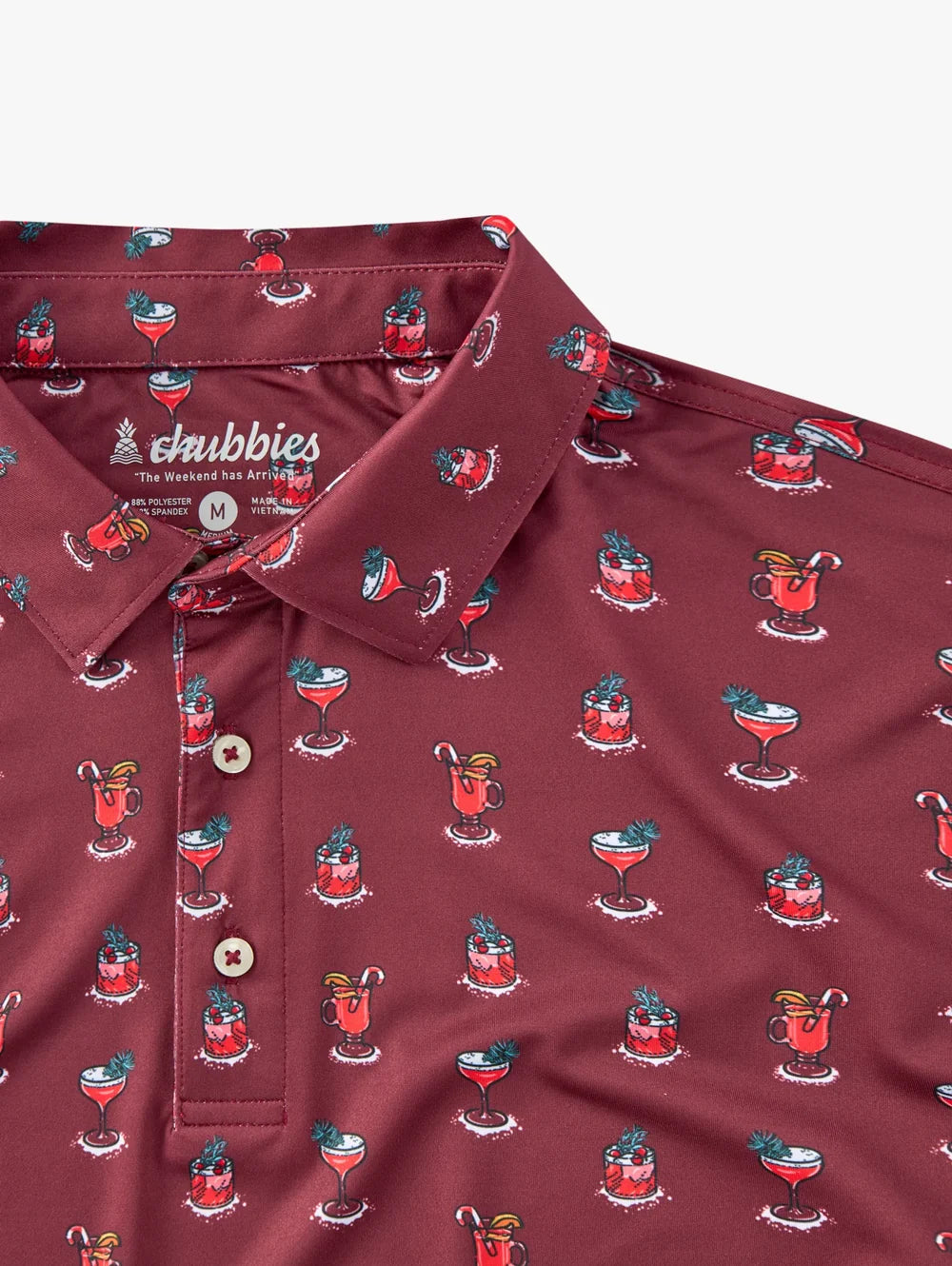 The That's The Spirit- Red (Performance Polo) - Image 2 - Chubbies Shorts