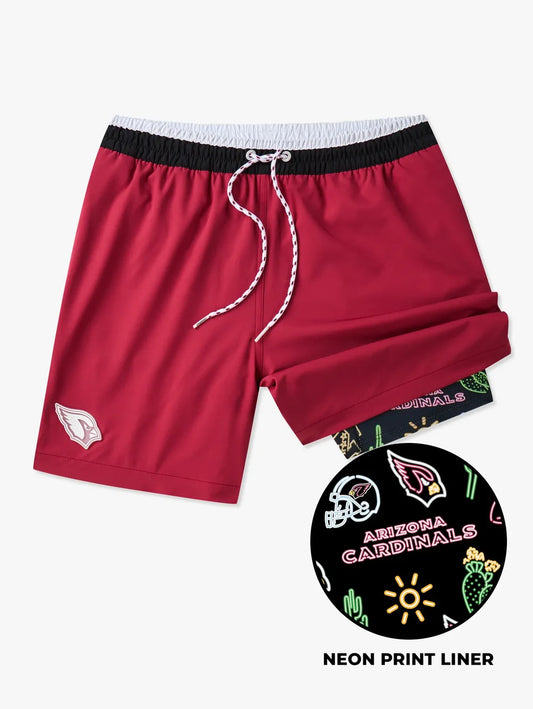 The Cardinals 5.5" (NFL Classic Lined Swim Trunks) - Image 1 - Chubbies Shorts