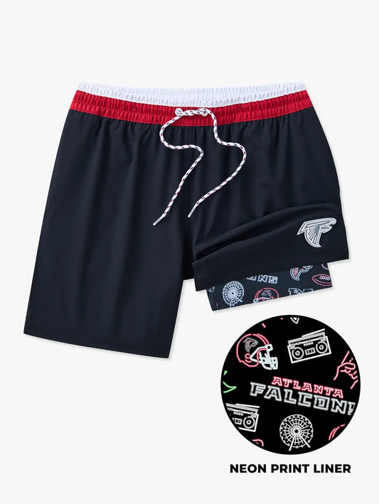 The Falcons 5.5" (NFL Classic Lined Swim Trunks) - Image 1 - Chubbies Shorts
