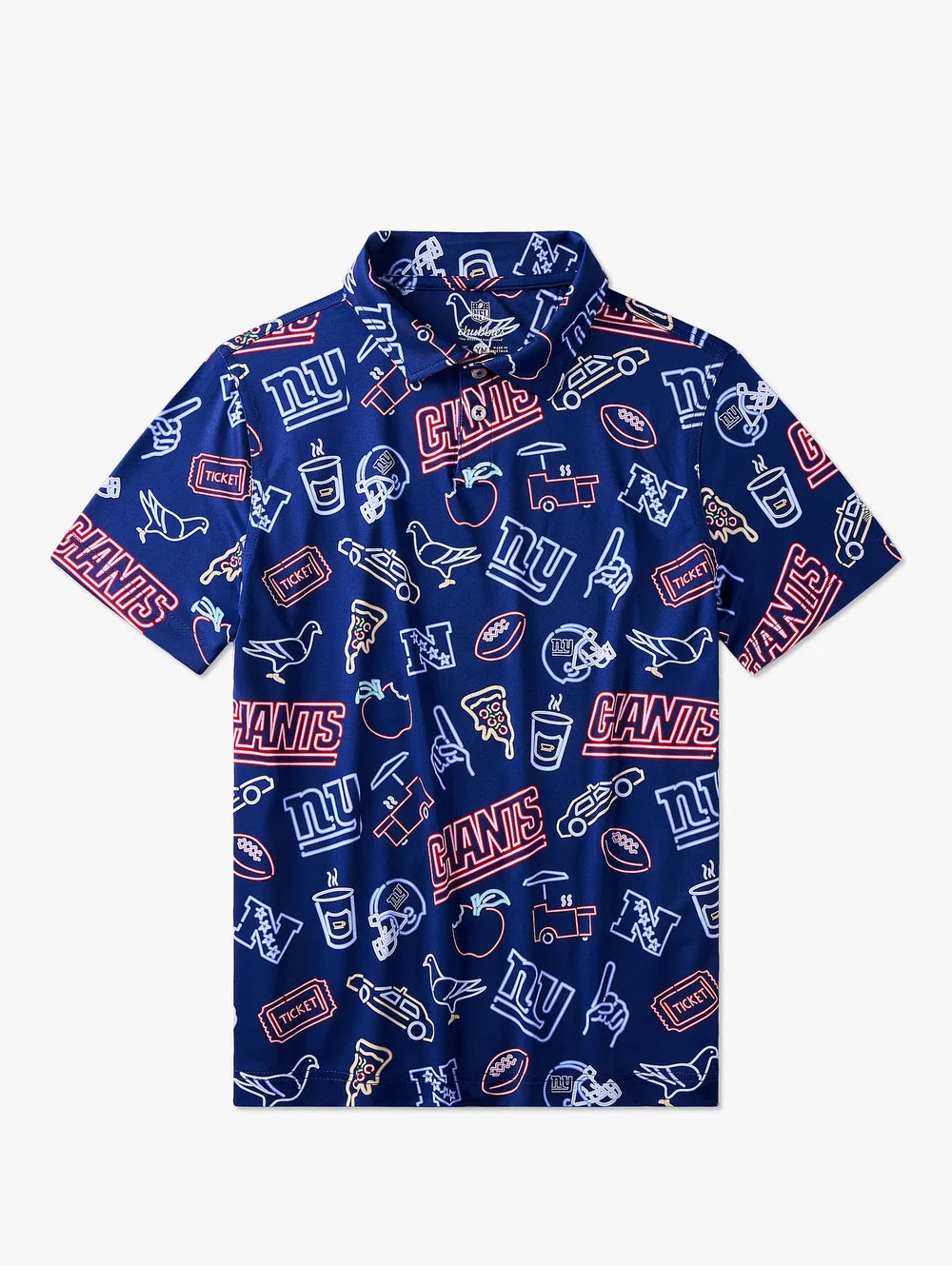 The Neon Giants (NFL Boys Performance Polo) - Image 1 - Chubbies Shorts