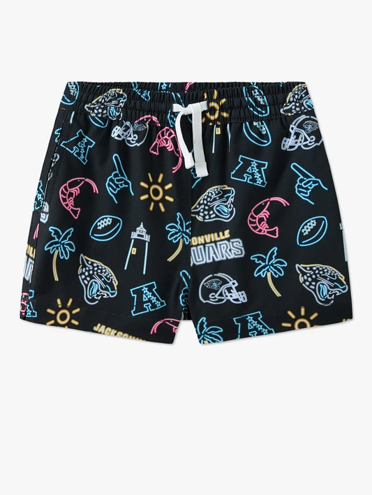 The Neon Jaguars (NFL Toddler Swim Trunk) - Image 1 - Chubbies Shorts