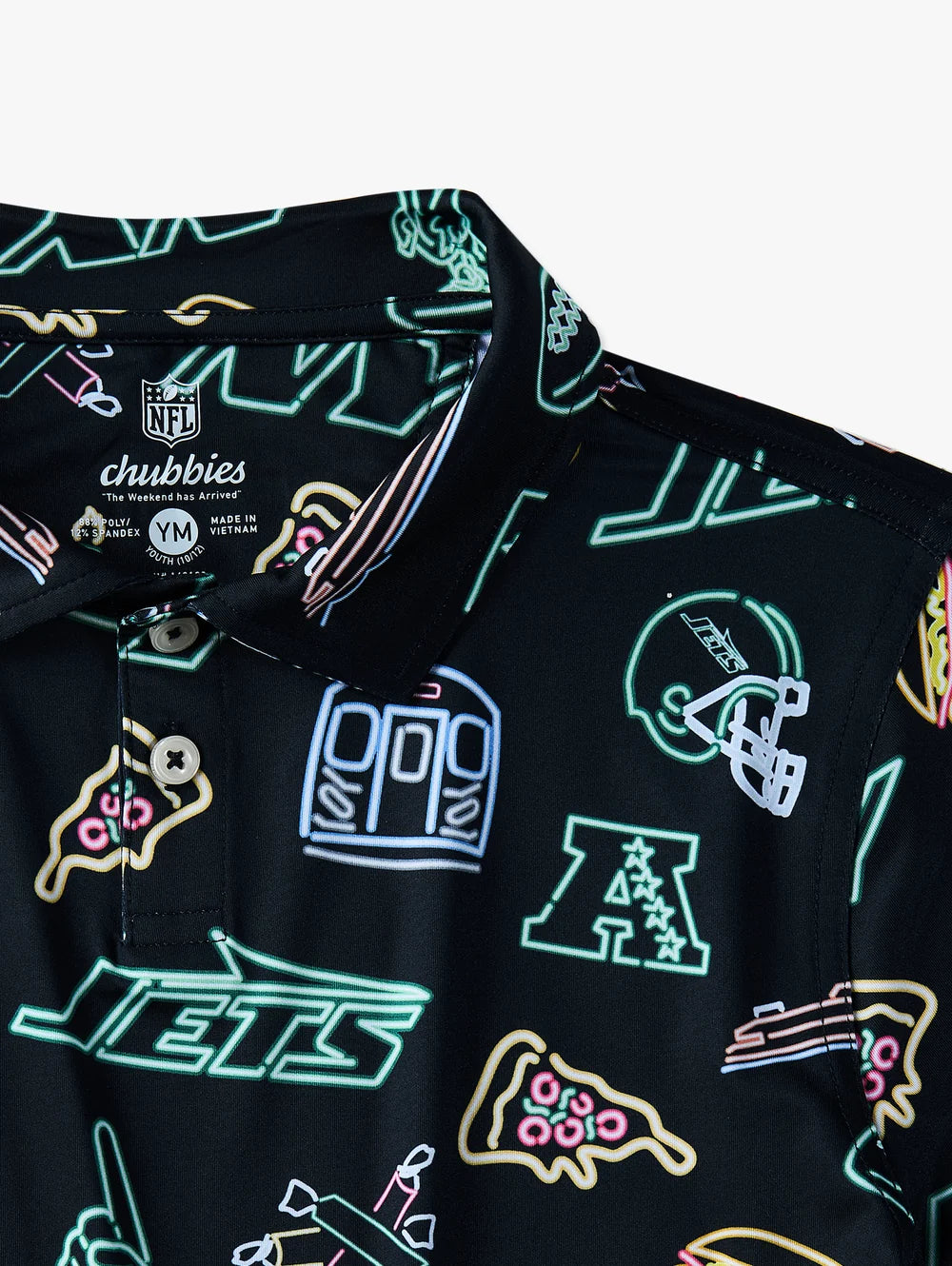 The Neon Jets (NFL Boys Performance Polo) - Image 2 - Chubbies Shorts
