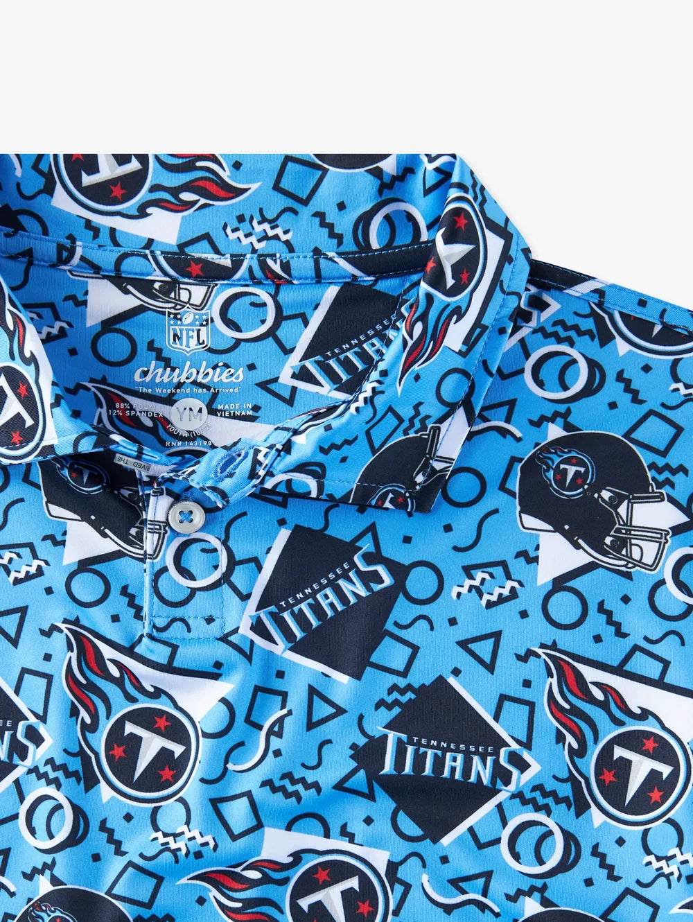 The Titans Game Day Fit (Boys Performance Polo) - Image 2 - Chubbies Shorts