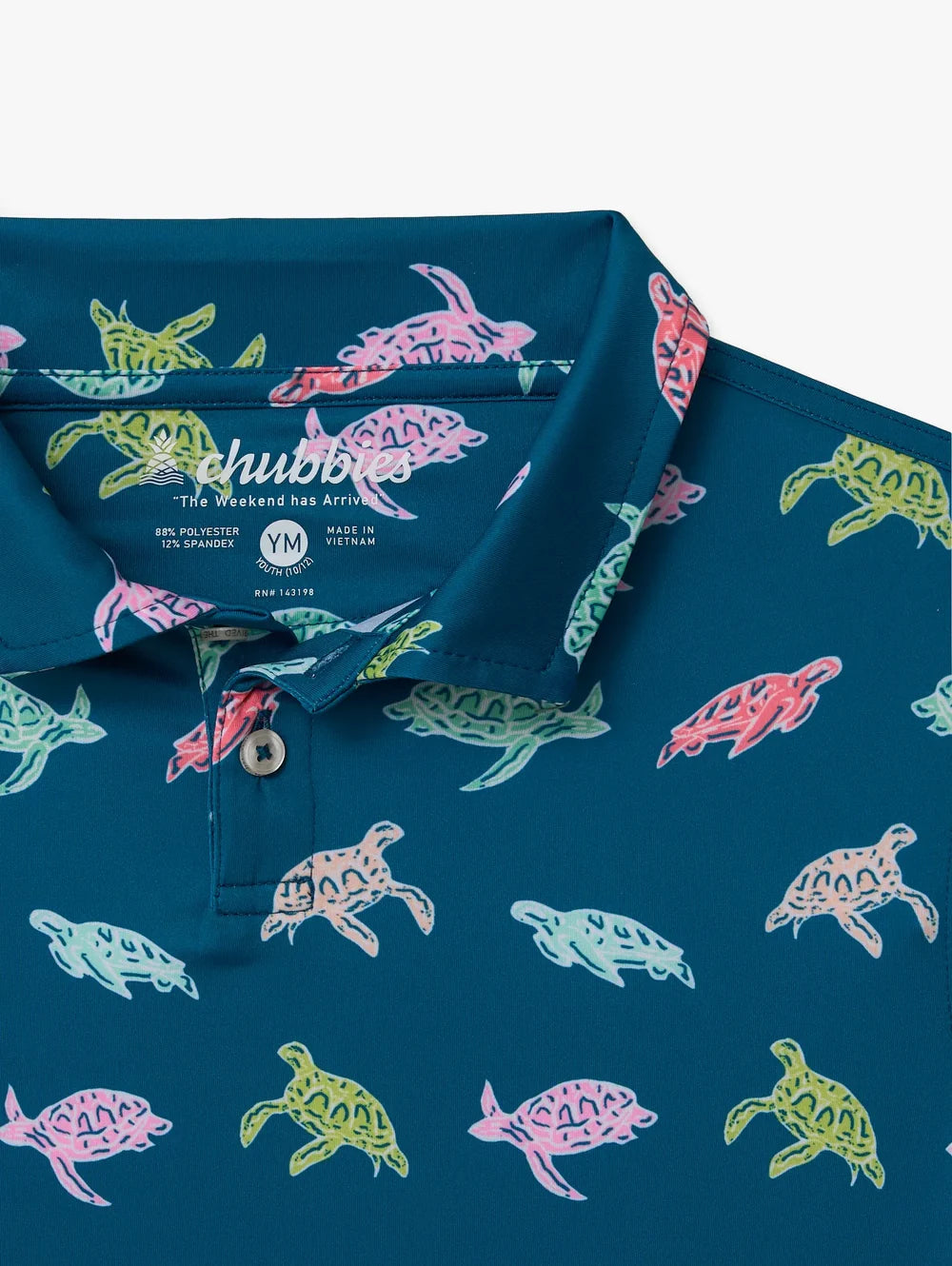 The Turtally Awesome (Boys Performance Polo) - Image 2 - Chubbies Shorts