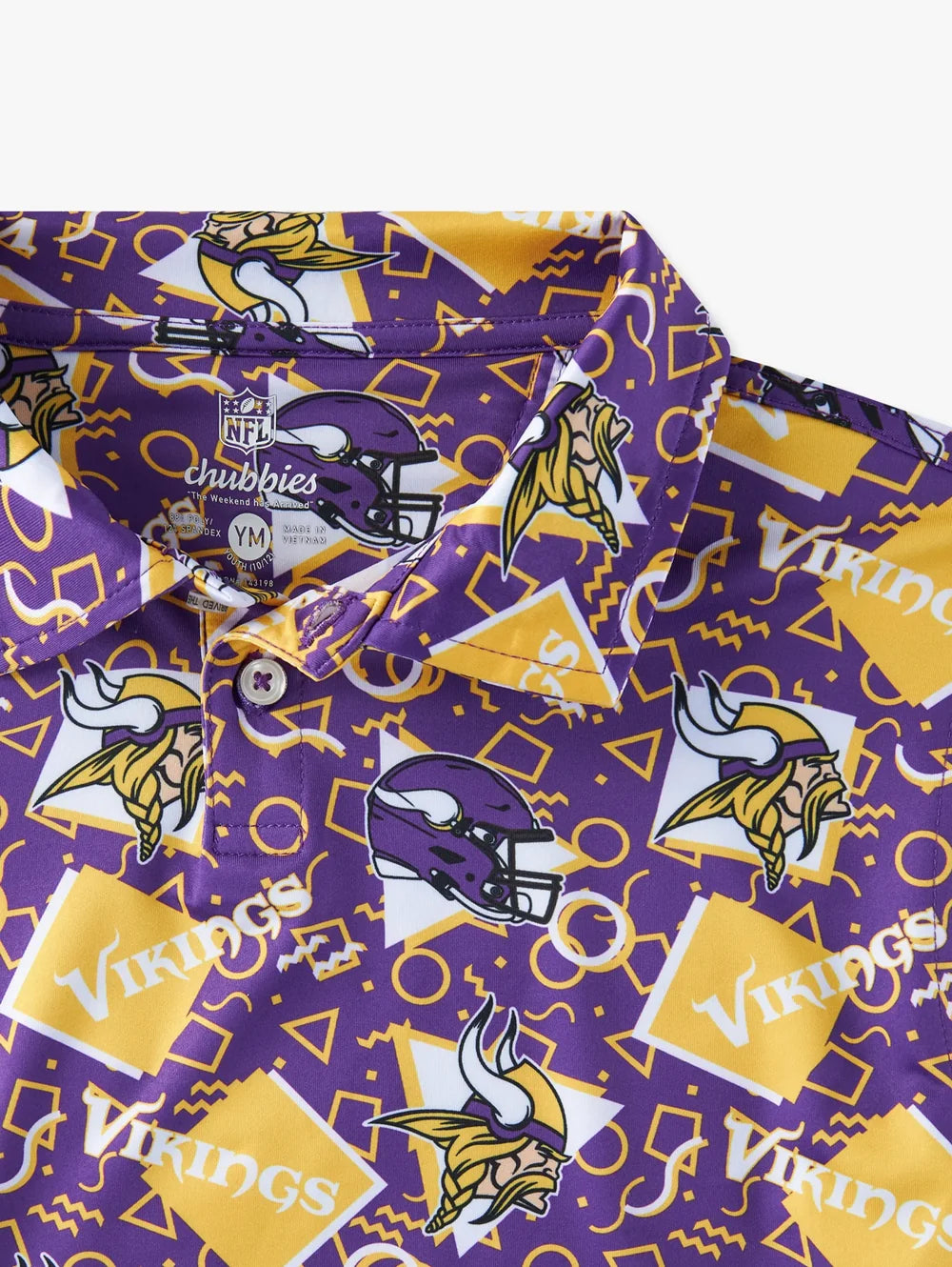 The Vikings Game Day Fit (Boys Performance Polo) - Image 2 - Chubbies Shorts