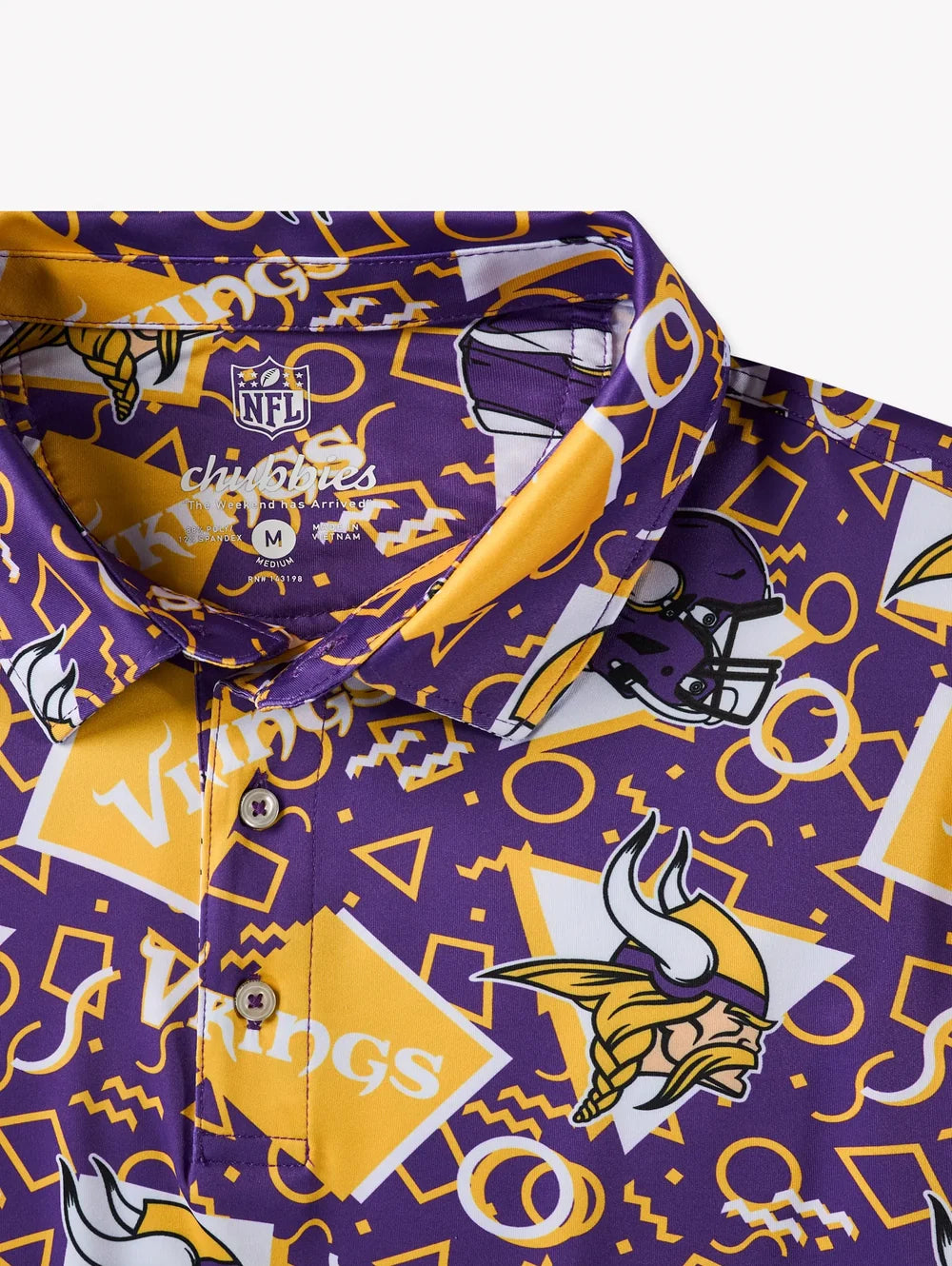 The Vikings Game Day Fit (Performance Polo) - Image 2 - Chubbies Shorts