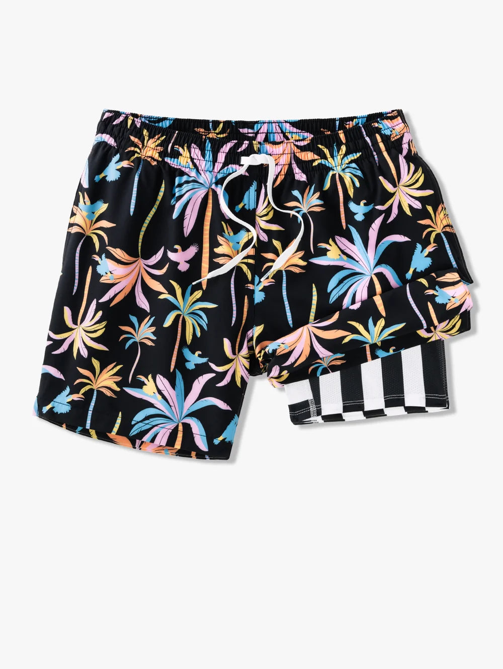 The Black Light Nights 5.5" (Classic Lined Swim Trunk) - Image 1 - Chubbies Shorts