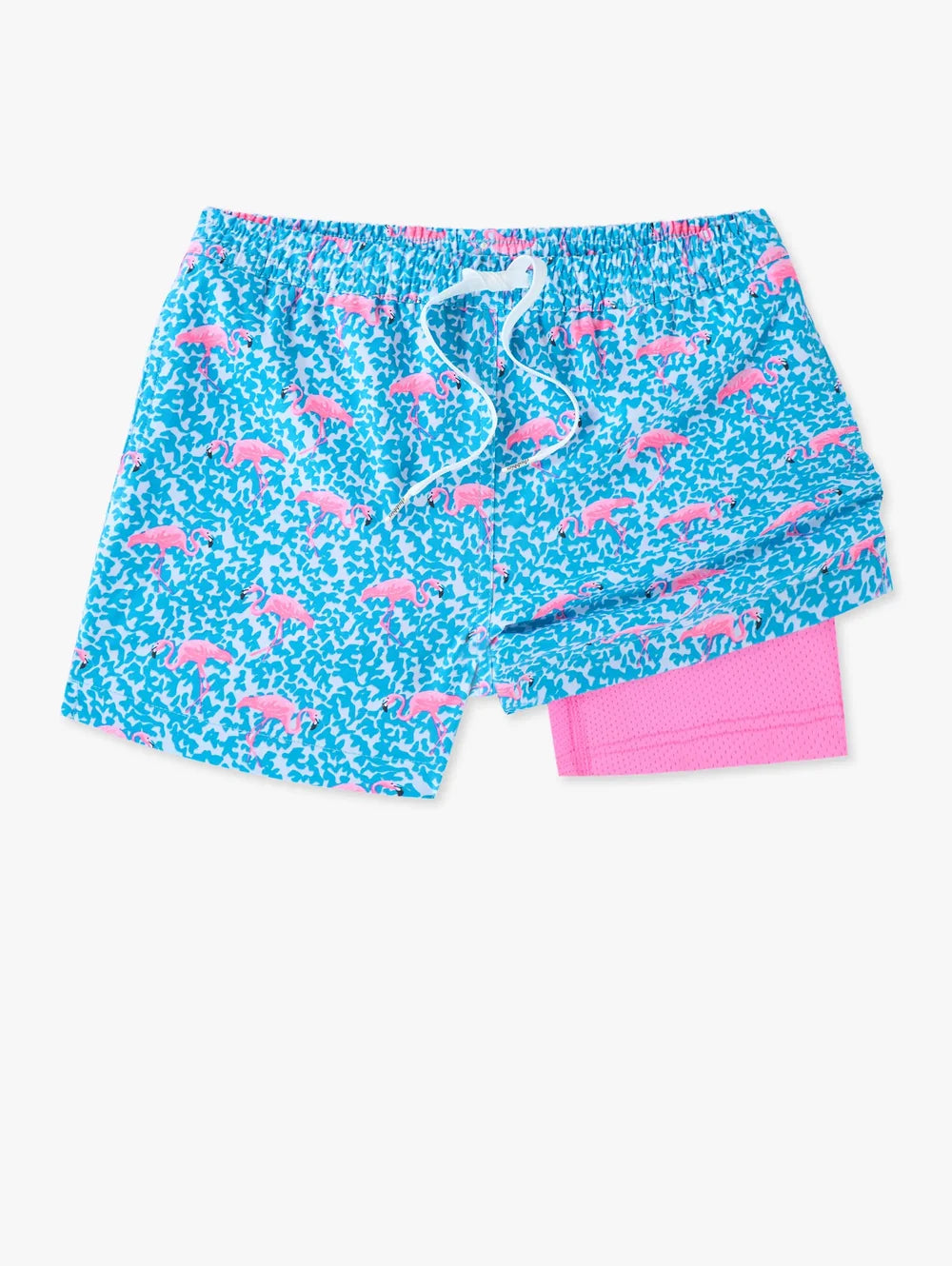 The Domingos Are For Flamingos (Boys Lined Classic Swim Trunk- Shorter) - Image 8 - Chubbies Shorts