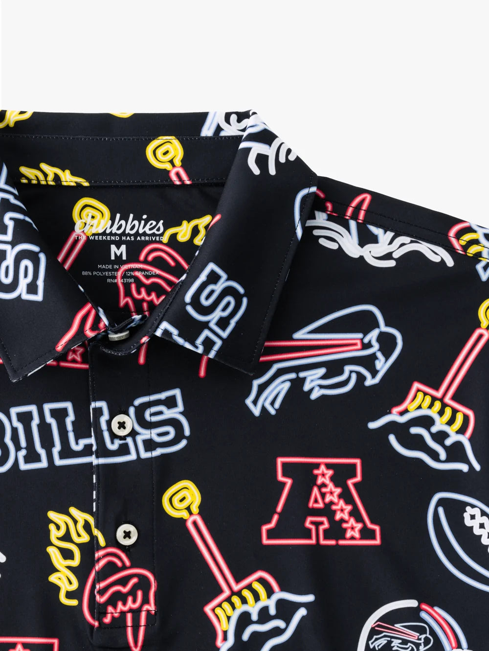 The Neon Bills (NFL Performance Polo) - Image 2 - Chubbies Shorts