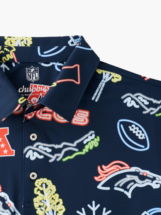 The Neon Broncos (NFL Performance Polo) - Image 2 - Chubbies Shorts
