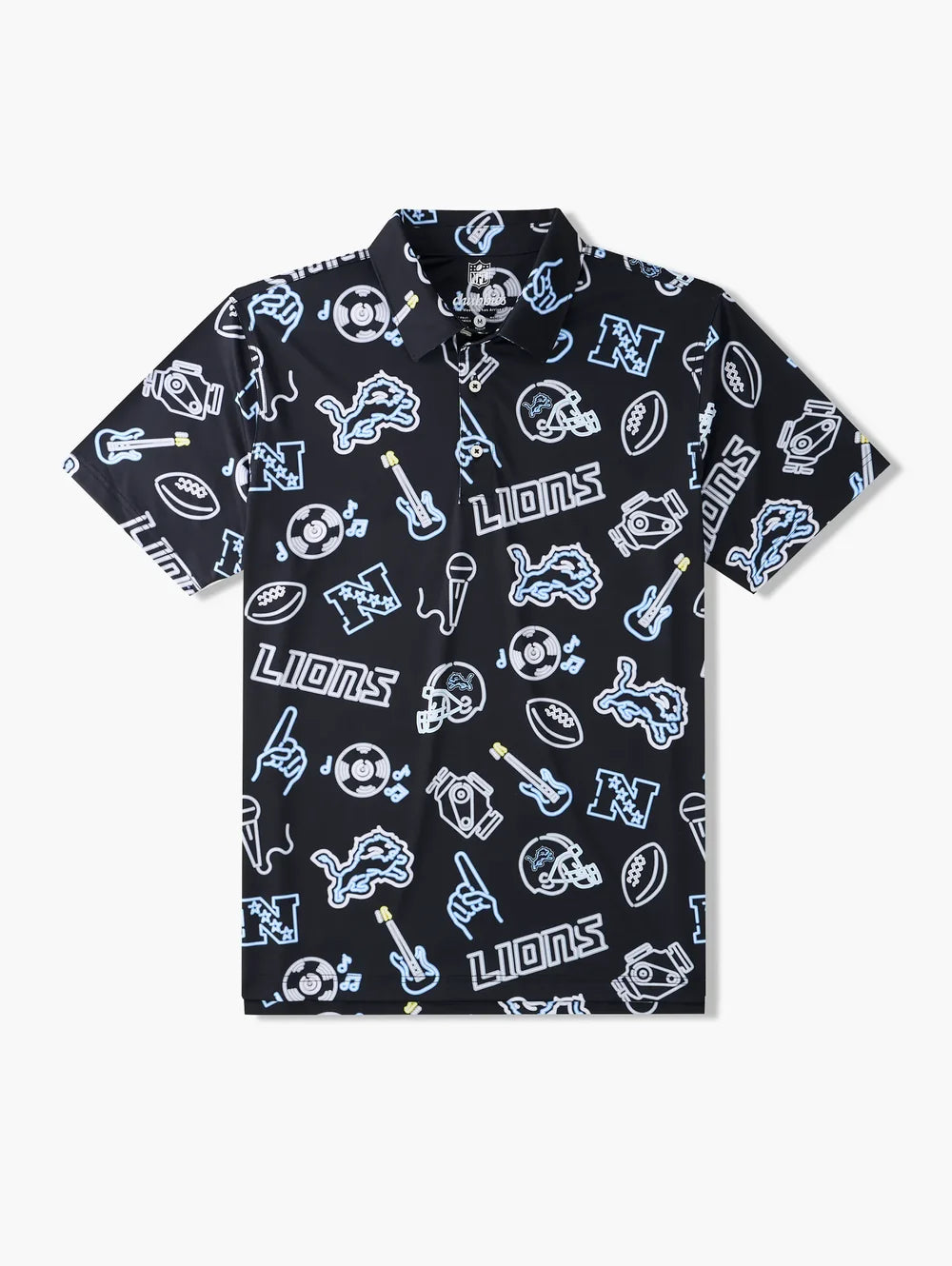The Neon Lions (NFL Performance Polo) - Image 1 - Chubbies Shorts