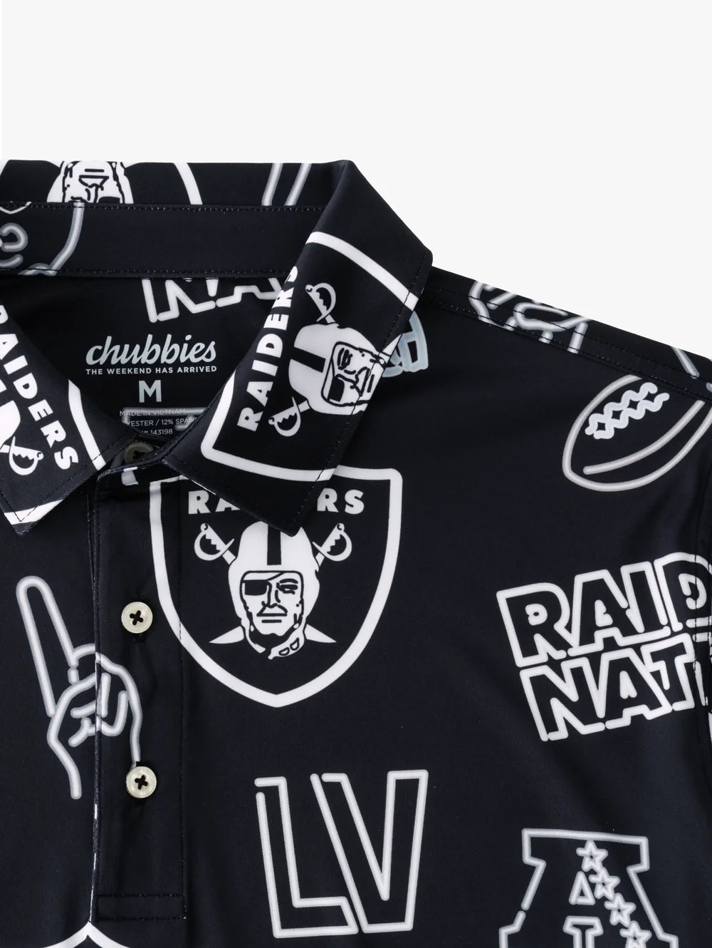 The Neon Raiders (NFL Performance Polo) - Image 2 - Chubbies Shorts