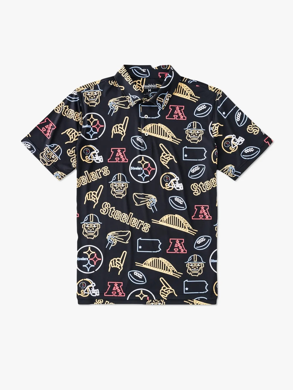 The Neon Steelers (NFL Performance Polo) - Image 1 - Chubbies Shorts