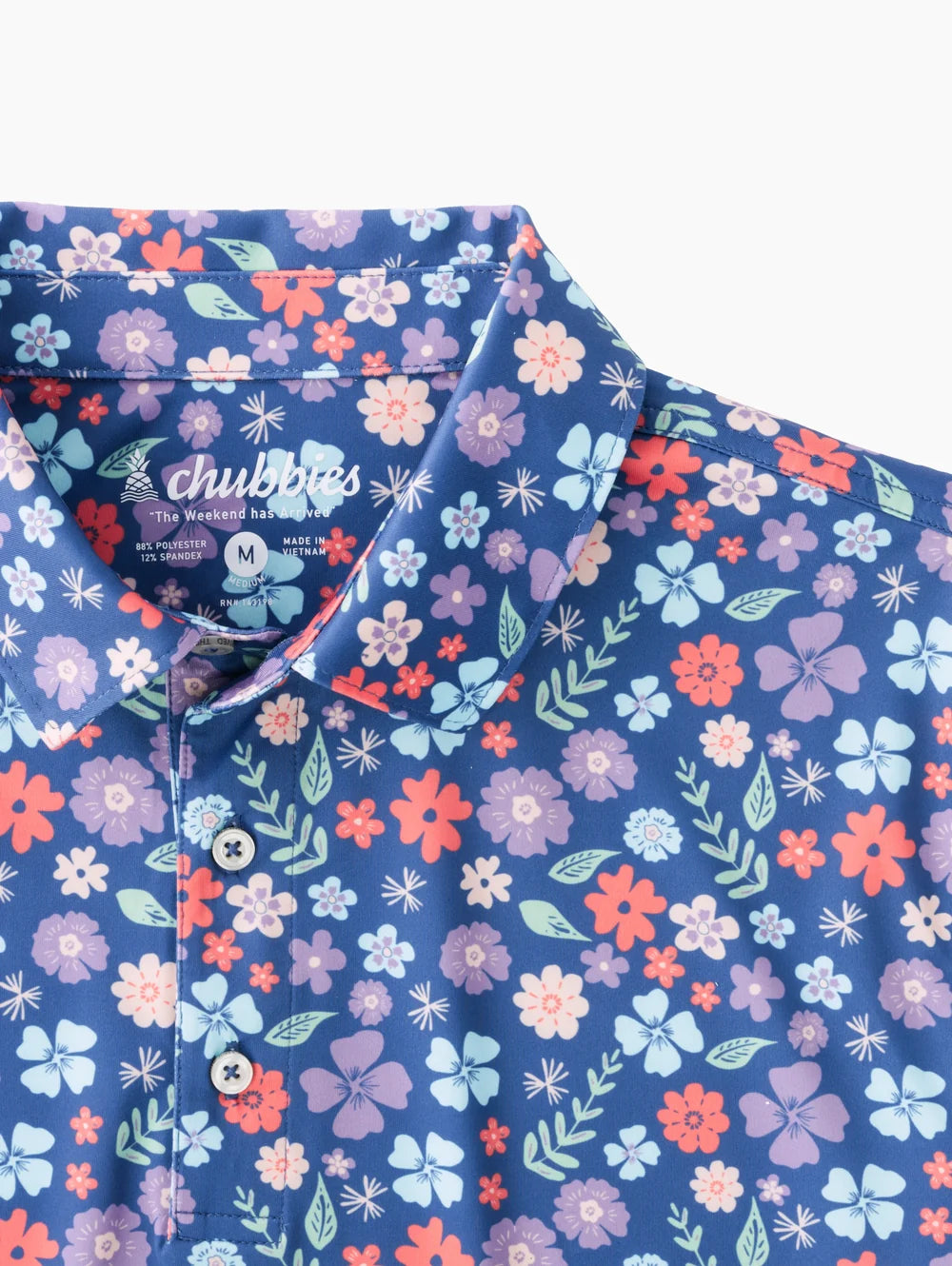 The Spring Pedal (Performance Polo) - Blue - Image 5 - Chubbies Shorts