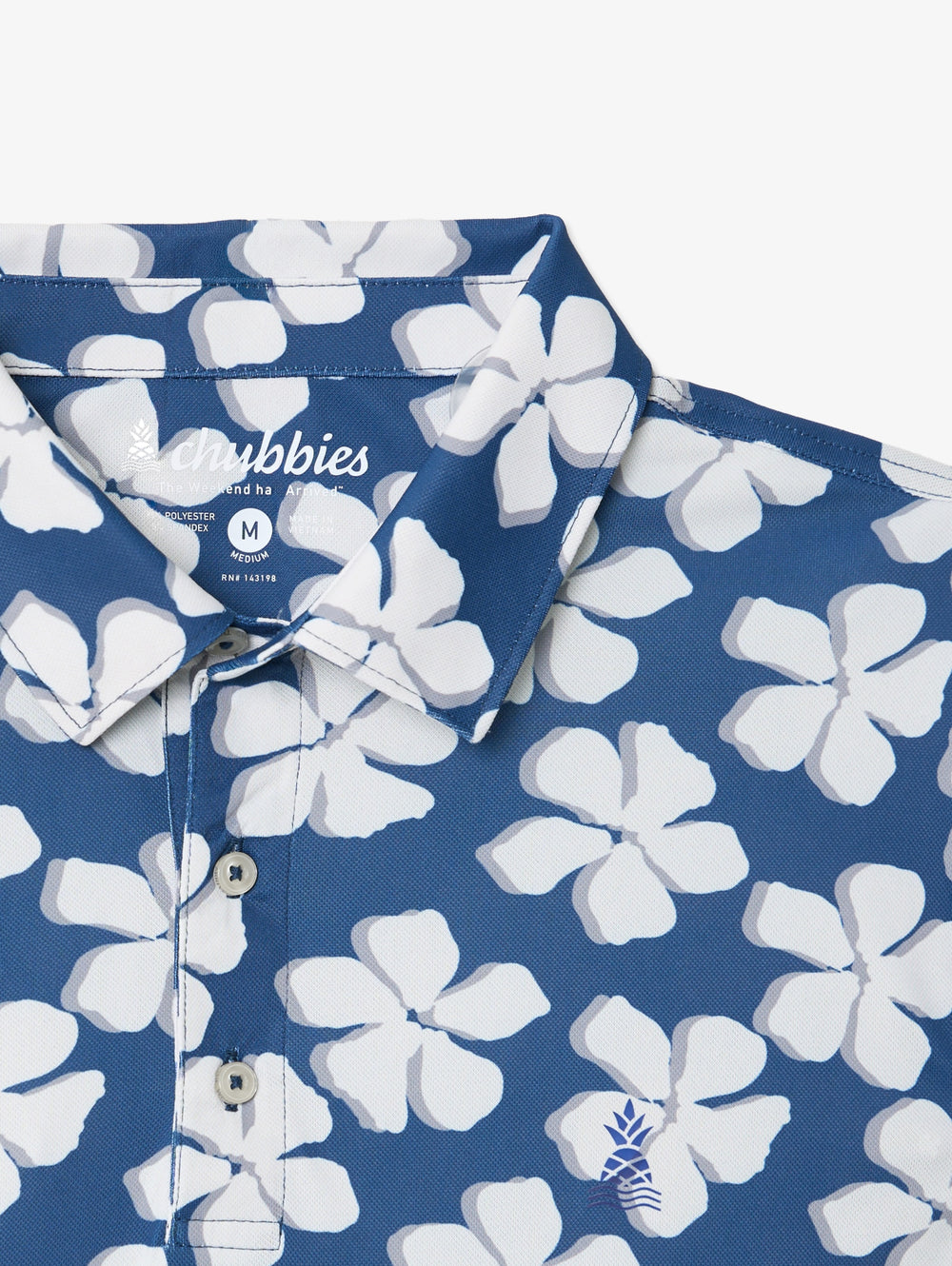 The Daisy Chain (Range Polo)- Navy - Image 2 - Chubbies Shorts