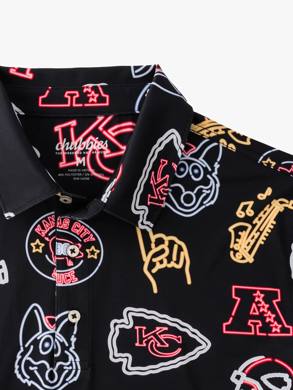 The Neon Chiefs (NFL Performance Polo) - Image 2 - Chubbies Shorts
