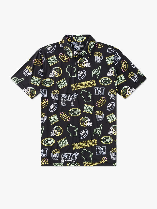 The Neon Packers (NFL Performance Polo) - Image 1 - Chubbies Shorts