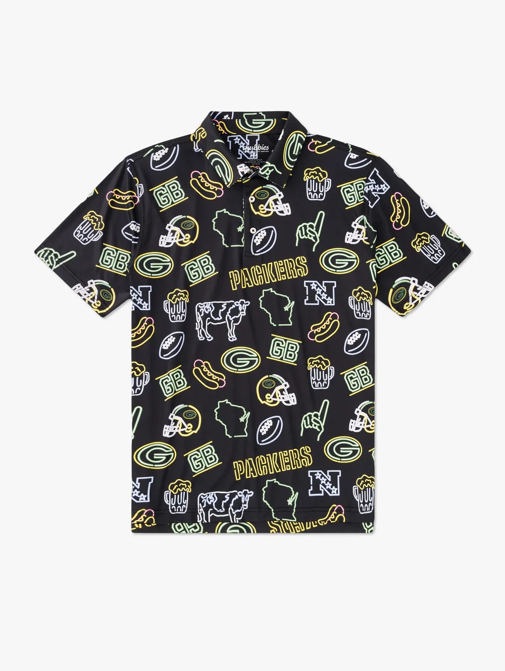 The Neon Packers (NFL Performance Polo) - Image 1 - Chubbies Shorts